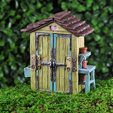 Miniature Fairy Garden Accessories for Miniature Dollhouse Fairy Garden Mini Garden Shed - DIY for Outdoor or Garden Decor
