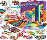 GoodyKing Kids Arts & Crafts Vault Supplies - 1100+ Materials Art and Craft Kit Toy Busy Board Box for Kid Girls Boys Teens Age 4 5 6 7 8-12 Gifts Storage Crafting Box Art Set School Gift Creative