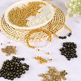 2100 PCS Beads for Jewelry Making, Gold Spacer Beads, Letter Beads, Star Beads&Round Ball Beads, White Pearls Beads, Butterfly Beads, Flower Beads Kit Supplies for DIY Bracelets Making Crafts