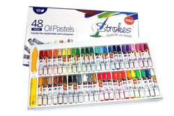 Premium Oil Pastels 48 Assorted Colors Non Toxic, Smooth Blending Texture, Ideal For All Artist Levels