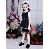 Bjd Doll Sd Doll 1/4 40cm 15.7 Inches Doll Male Female Couples Outfit Joint Doll Birthday Gift Doll Decoration Toy,A