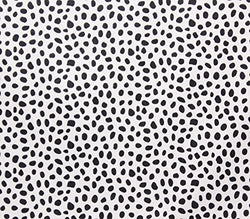 FABRIC EMPIRE ULTRA Velboa Faux Fake Fur Black and White Dalmatian Animal Print Fabric