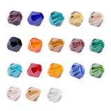 Lot 1800pcs Glass Bicone Beads - LONGWIN Wholesale 4mm Bicone Shaped Crystal Faceted Beads Jewelry Making Supply for DIY Beading Projects, Bracelets, Necklaces, Earrings & Other Jewelries (Color 2)