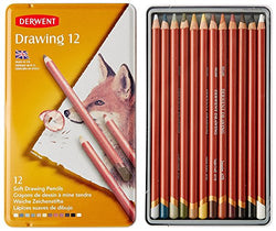 Derwent Colored Drawing Pencils, 5mm Core, Metal Tin, 12 Count (0700671)
