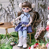 UCanaan BJD Doll 1/6 SD Dolls 12 Inch 18 Ball Jointed Doll DIY Toys with Full Set Clothes Shoes Wig Makeup for Girls-Polly