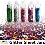 Slime Supplies Kit, 55 Pack Slime Beads Charms, Include Fishbowl beads, Foam Balls, Glitter Jars,