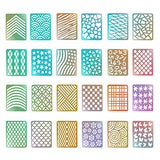 Hicarer 288 Pieces Nail Vinyl Stencils Nail Art Decoration Stickers Set Nail Art Design Stickers Tips Decals, 24 Sheets
