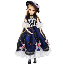 JLIMN BJD Doll 1/3 Girl Princess 23.6" 13 Jointed Dolls with Clothes Outfit Shoes Wig Hair Makeup Valentine's Gift Toy,G
