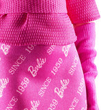 60th Anniversary Barbie Fashion Model Collection Proudly Pink Doll, 11.5-Inch, with Vintage Face Sculpt, Pink Hair and Logo Purse