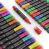 ARTEZA Liquid Chalk Markers, Water-Based 42-Color Pack with 50 Free Chalkboard Labels and Replaceable Tips for Kids, Adults, Bistros & Restaurants