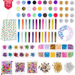 Anezus 178 Pack Resin Jewelry Making Supplies Kit for Resin, Slime, Nail Art, Resin Art Supplies Jewelry Making Kit with Resin Glitter, Wheel Gears Dry Flowers