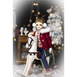 FenglinTech Doll Clothes, 1:1 Christmas Boys DIY Doll Clothes Sewing Accessories Kit for 1/4 BJD/SD Dolls (Note: Without Dolls)