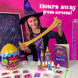 GirlZone Magic Potion Slime Kit for Girls, Spellbinding Slime Making Kit to Create 6 Magical Slime Potions and Glow in The Dark Slime for Kids, Great Gift Idea and Amazing Slime Kit for Girls 10-12