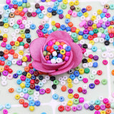 14400PCS 3mm 8/0 Opaque Glass Seed Beads kit, Gacuyi 24Colors Small Rainbow Pony Glass Beads Bulk with Jewelry Making Findings and Tools for Adult DIY Jewelry Making Bracelets Necklaces and Earrings