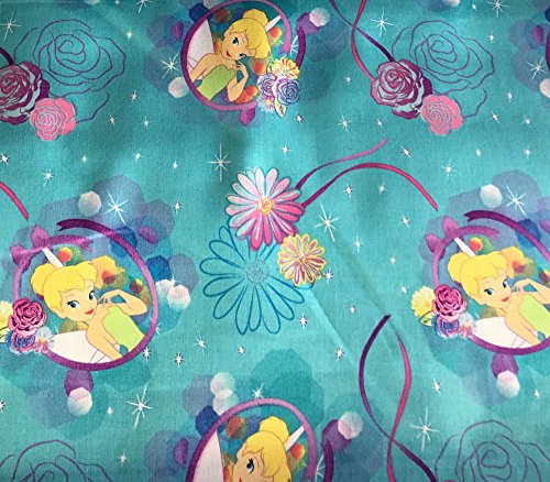 100% Cotton Fabric Quilt Prints - Tinkerbell Petal Perfect/45 Wide/Sold by the yard SC-271