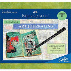 Faber-Castell - Creative Studio Getting Started Art Journaling Kit - Premium Kids Crafts