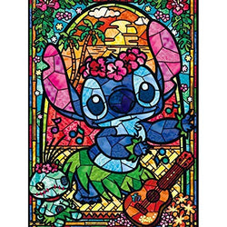 5D Full Drill Diamond Painting Kit, DIY Diamond Rhinestone Painting Kits for Adults and Children Embroidery Arts Craft Home Decor 12 x 16 inch (Stitch)