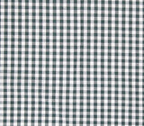 Polycotton Printed MINI CHECKERED GREEN Fabric / 56" Wide / Sold by the Yard