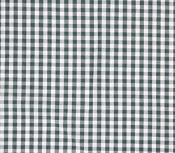 Polycotton Printed MINI CHECKERED GREEN Fabric / 56" Wide / Sold by the Yard