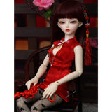 1/4 Puppet Bjd Doll Sd Doll Figurine 41 cm 16.1 Inches Spherical Joint Doll Makeup + Skirt + Wig + Shoes + DIY Toy Surprise Gift