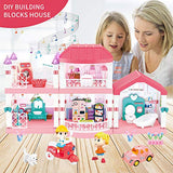 Heruo Doll House Dream House, Large Two-Story Dollhouse with 5 Rooms and Furniture, 133 Accessories Dreamhouse with Lights and Music, Birthday Gift for Toddler and Girls