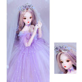 62Cm/24.41Inch BJD Doll Suitable for 1/3 Dolls' Make Up Kids Friend Gift Hotography Auxiliary Tool Baby Model
