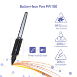 2019 HUION HS64 Drawing Tablet Android Support Digital Graphics Pen Tablet with Battery-Free Stylus 8192 Pressure Sensitivity 4 Express Keys-6.3x4inch