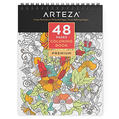 Shop ARTEZA Adult Spiral Bound Coloring Book, at Artsy Sister.