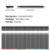 [36 Colors] 0.4 mm Micro-Pen Fineliner Pen Set Ink Pens, Super Fine Point Liner Pen,Multi-Liner, Sketching, Anime,Artist Illustrating Drawing,Technical Drawing,Office Documents