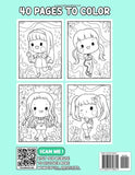 Cute Girls Coloring Book: Color And Have Fun Together With Different Beautiful Pictures Inside! Great Gifts For Your Friends And Homies To Be Creative.