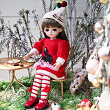 UCanaan BJD Doll 1/6 SD Dolls 12 Inch 18 Ball Jointed Doll DIY Toys with Full Set Clothes Shoes Wig Makeup for Girls-Rita