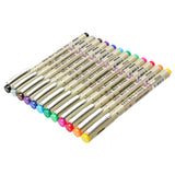 [12 Colors] 0.5 mm Micro-Pen Fineliner Pen Set Ink Pens, Super Fine Point Liner Pen,Multi-Liner, Sketching, Anime,Artist Illustrating Drawing,Technical Drawing,Office Documents