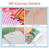 NAIMOER Diamond Painting Kits for Adults Kids, Pig Diamond Painting Kits 5D Farm Diamond Art Kits Flower Full Drill Crystal Rhinestone Embroidery Pictures Arts Craft for Home Decor (12x16 inch)