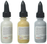 Polyform ALSMET1 Sculpey Liquid Polymer Clay - Basics 3/Pkg Pearl Silver Gold, Multicolor