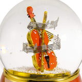 Music Theme Violin with Painted Base Musical Water/Snow Globe - Over 400 Song Choices - 0 Holy Night