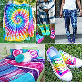 32 Color Tie Dye Kit for Kids,Vsadey Tie-Dye Kits for Dying Fabric Shirts Shoes Hats Pants in Party,201-In-1 Colorful Art Craft Homemade Tool Bags with Apron Gloves Tablecloth Set