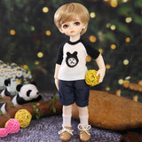 Boy BJD Doll Children's Creative Toys 1/6 26CM 10Inch Ball Jointed Dolls Action Full Set Figure SD Doll with Clothes Shoes Wig Hair Makeup Toys,Blueeyeball