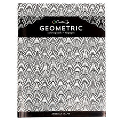 American Crafts Geometric Coloring Book - Relaxing & Stress-Relieving - Color Me Mine