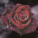 MXJSUA 5D Diamond Painting Kit DIY Rhinestone Arts Craft Home Wall Decor Red Rose 12x12inch