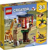 LEGO Creator 3in1 Safari Wildlife Tree House 31116 Building Kit Featuring a House Toy, Biplane Toy and Catamaran Toy; Best Building Sets for Kids Who Love Imaginative Play, New 2021 (397 Pieces)