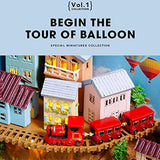 ROOMLIFE DIY Dollhouse World on Books Series Unique Design Great Bookshelf Decor with Dust Proof &Light Miniatures Collection Magical Hot Air Balloon Wonderland View DIY 3D Houses Gift for Him/Her
