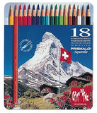 Tin Of 18 Prismalo Aquarelle Pencils
