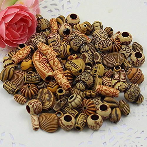 Mixed color & Mixed style Tibetan Carved Acrylic Spacer Loose Beads Necklace Craft Jewelry Making