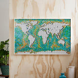 LEGO Art World Map 31203 Building Kit; Meaningful, Collectible Wall Art for DIY and Map Enthusiasts; New 2021 (11,695 Pieces)