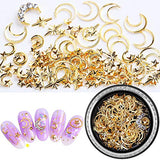 SILPECWEE 6 Boxes 3d Nail Rhinestones And Studs Gold Nail Rivets Set Nail Crystals Clear Nail Jewelry Decorations Manicure Kit With 1Pc Tweezers And Picker Pencil