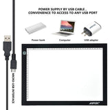 A3 Light Box, AGPtek LED Artcraft Tracing Light Pad Ultra-thin USB Power Cable Dimmable Brightness Tatoo Pad Aniamtion, Sketching, Designing, Stencilling X-ray Viewing W/ USB Adapter (PSE Approval )