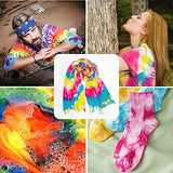 DIY Tie Dye Kit for Kids, Adults, and Parties. 24 Vibrant Colors Included in Storage Box! User- Friendly: Dye up to Over 40 Projects (Pink)