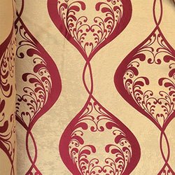 Burgundy Velvet Jacquard Damask Fabric 118'' Wide sold By The Yard for Curtains, Drapery,