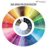 Tombow Dual Brush Pen Art Markers,96 Color Set with Desk Stand