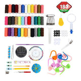Sewing Kit, 183 Premium Sewing Supplies, Best for Beginners - Adults - Starter - Traveller, Professional Sew Kits, Thread and Needle Premium - Hand Sewing Accessories - Full Size Organizer Kit Sewing